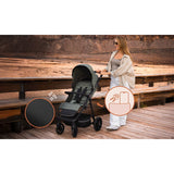 Carucior sport, Lionelo, Iva, Sustine 22 kg, 6 luni+, Capotina mare, Impermeabila, Protectie SPF 50+, 3 pozitii inclinare spatar, 8 pozitii inclinare suport picioare, 5 pozitii reglare maner, Include plasa de tantari si suport pentru biberon, Bej