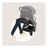 Carucior sport, Lionelo, Julie Air, Greutate redusa - 7.5 kg, Sustine 22 kg, 6 luni+, Capotina impermeabila, Protectie SPF 50+, Include suport sticla, Pliere compacta pentru calatorii, Conform cu EN1888-1 si EN1888-2, Gri