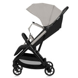 Carucior sport, Lionelo, Julie Air, Greutate redusa - 7.5 kg, Sustine 22 kg, 6 luni+, Capotina impermeabila, Protectie SPF 50+, Include suport sticla, Pliere compacta pentru calatorii, Conform cu EN1888-1 si EN1888-2, Bej