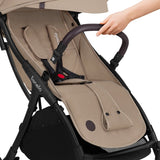 Carucior sport, Lionelo, Julie One, De la nastere, Greutate redusa, Cu accesorii, Cadru din aluminiu, 0-22 kg, Pliere compacta pentru avion, Conform cu standardele europene de securitate EN1888-1 si EN1888-2, Bej