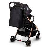 Carucior sport, Lionelo, Julie One, Editie limitata Golden Moments, De la nastere, Greutate redusa, Cu accesorii, Cadru din aluminiu, 0-22 kg, Pliere compacta pentru avion, Conform cu standardele europene de securitate EN1888-1 si EN1888-2, Negru
