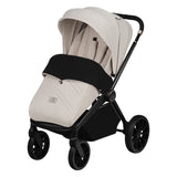 Carucior sport, Lionelo, Mika Plus, Cadru din aluminiu, Copertina XXL, Spatar reglabil in 3 pozitii, Cu accesorii, Pana la 22 kg, 6-48 luni; EN1888-1, EN1888-2 EN1466, Bej