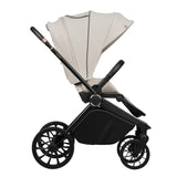 Carucior sport, Lionelo, Mika Plus, Cadru din aluminiu, Copertina XXL, Spatar reglabil in 3 pozitii, Cu accesorii, Pana la 22 kg, 6-48 luni; EN1888-1, EN1888-2 EN1466, Bej