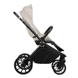 Carucior sport, Lionelo, Mika Plus, Cadru din aluminiu, Copertina XXL, Spatar reglabil in 3 pozitii, Cu accesorii, Pana la 22 kg, 6-48 luni; EN1888-1, EN1888-2 EN1466, Bej
