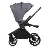 Carucior sport, Lionelo, Mika Plus, Cadru din aluminiu, Copertina XXL, Spatar reglabil in 3 pozitii, Cu accesorii, Pana la 22 kg, 6-48 luni; EN1888-1, EN1888-2 EN1466, Gri