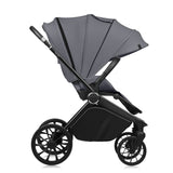 Carucior sport, Lionelo, Mika Plus, Cadru din aluminiu, Copertina XXL, Spatar reglabil in 3 pozitii, Cu accesorii, Pana la 22 kg, 6-48 luni; EN1888-1, EN1888-2 EN1466, Gri