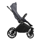 Carucior sport, Lionelo, Mika Plus, Cadru din aluminiu, Copertina XXL, Spatar reglabil in 3 pozitii, Cu accesorii, Pana la 22 kg, 6-48 luni; EN1888-1, EN1888-2 EN1466, Gri