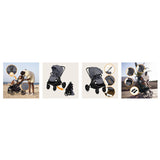 Carucior sport, Lionelo, Mika Plus, Cadru din aluminiu, Copertina XXL, Spatar reglabil in 3 pozitii, Cu accesorii, Pana la 22 kg, 6-48 luni; EN1888-1, EN1888-2 EN1466, Gri