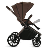 Carucior sport, Lionelo, Mika Plus, Cadru din aluminiu, Copertina XXL, Spatar reglabil in 3 pozitii, Cu accesorii, Pana la 22 kg, 6-48 luni; EN1888-1, EN1888-2 EN1466, Mocha Mousse