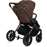 Carucior sport, Lionelo, Mika Plus, Cadru din aluminiu, Copertina XXL, Spatar reglabil in 3 pozitii, Cu accesorii, Pana la 22 kg, 6-48 luni; EN1888-1, EN1888-2 EN1466, Mocha Mousse
