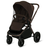 Carucior sport, Lionelo, Mika Plus, Cadru din aluminiu, Copertina XXL, Spatar reglabil in 3 pozitii, Cu accesorii, Pana la 22 kg, 6-48 luni; EN1888-1, EN1888-2 EN1466, Mocha Mousse