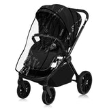 Carucior sport, Lionelo, Mika Plus, Cadru din aluminiu, Copertina XXL, Spatar reglabil in 3 pozitii, Cu accesorii, Pana la 22 kg, 6-48 luni; EN1888-1, EN1888-2 EN1466, Negru