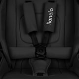 Carucior sport, Lionelo, Mika Plus, Cadru din aluminiu, Copertina XXL, Spatar reglabil in 3 pozitii, Cu accesorii, Pana la 22 kg, 6-48 luni; EN1888-1, EN1888-2 EN1466, Negru