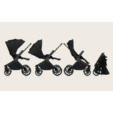 Carucior sport, Lionelo, Mika Plus, Cadru din aluminiu, Copertina XXL, Spatar reglabil in 3 pozitii, Cu accesorii, Pana la 22 kg, 6-48 luni; EN1888-1, EN1888-2 EN1466, Negru