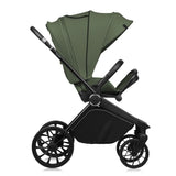 Carucior sport, Lionelo, Mika Plus, Cadru din aluminiu, Cu maner reversibil, Copertina XXL, Spatar reglabil in 3 pozitii, Cu accesorii, Pana la 22 kg, 6-48 luni; EN1888-1, EN1888-2 EN1466, Verde