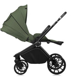 Carucior sport, Lionelo, Mika Plus, Cadru din aluminiu, Cu maner reversibil, Copertina XXL, Spatar reglabil in 3 pozitii, Cu accesorii, Pana la 22 kg, 6-48 luni; EN1888-1, EN1888-2 EN1466, Verde