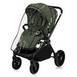 Carucior sport, Lionelo, Mika Plus, Cadru din aluminiu, Cu maner reversibil, Copertina XXL, Spatar reglabil in 3 pozitii, Cu accesorii, Pana la 22 kg, 6-48 luni; EN1888-1, EN1888-2 EN1466, Verde