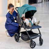 Carucior sport, Lionelo, Mira, Maner reglabil in 5 pozitii, Spatar si suport de picioare reglabile, Plasa de tantari si suport biberon incluse, Pana la 22 kg, 6 luni+, Conform cu EN1888-1, EN1888-2, Testare SGS, Verde