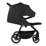 Carucior sport, Lionelo, Mira, Maner reglabil in 5 pozitii, Spatar si suport de picioare reglabile, Plasa de tantari si suport biberon incluse, Pana la 22 kg, 6 luni+, Conform cu EN1888-1, EN1888-2, Testare SGS, Negru