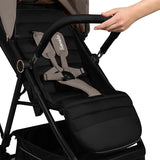 Carucior sport, Lionelo, Mira, Maner reglabil in 5 pozitii, Spatar si suport de picioare reglabile, Plasa de tantari si suport biberon incluse, Pana la 22 kg, 6 luni+, Conform cu EN1888-1, EN1888-2, Testare SGS, Bej