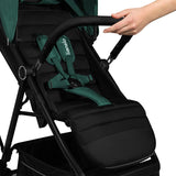 Carucior sport, Lionelo, Mira, Maner reglabil in 5 pozitii, Spatar si suport de picioare reglabile, Plasa de tantari si suport biberon incluse, Pana la 22 kg, 6 luni+, Conform cu EN1888-1, EN1888-2, Testare SGS, Verde