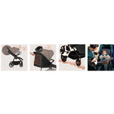 Carucior sport, Lionelo, Mira, Maner reglabil in 5 pozitii, Spatar si suport de picioare reglabile, Plasa de tantari si suport biberon incluse, Pana la 22 kg, 6 luni+, Conform cu EN1888-1, EN1888-2, Testare SGS, Bej