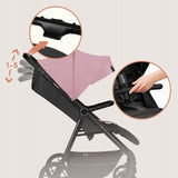 Carucior sport, Lionelo, Mira, Maner reglabil in 5 pozitii, Spatar si suport de picioare reglabile, Plasa de tantari si suport biberon incluse, Pana la 22 kg, 6 luni+, Conform cu EN1888-1, EN1888-2, Testare SGS, Roz