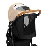 Carucior sport, Lionelo, Natt, De la nastere, Cu accesorii si capotina XXL reglabila, 0 - 22 kg, Conform cu standardele europene de securitate EN1888-1, EN1888-2, Bej