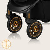 Carucior sport, Lionelo, Natt, De la nastere, Cu accesorii si capotina XXL reglabila, 0 - 22 kg, Conform cu standardele europene de securitate EN1888-1, EN1888-2, Bej