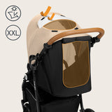 Carucior sport, Lionelo, Natt, De la nastere, Cu accesorii si capotina XXL reglabila, 0 - 22 kg, Conform cu standardele europene de securitate EN1888-1, EN1888-2, Bej