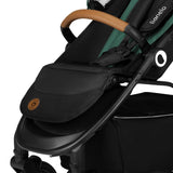 Carucior sport, Lionelo, Natt, De la nastere, Cu accesorii si capotina XXL reglabila, 0 - 22 kg, Conform cu standardele europene de securitate EN1888-1, EN1888-2, Verde