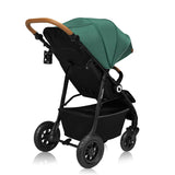 Carucior sport, Lionelo, Natt, De la nastere, Cu accesorii si capotina XXL reglabila, 0 - 22 kg, Conform cu standardele europene de securitate EN1888-1, EN1888-2, Verde