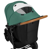 Carucior sport, Lionelo, Natt, De la nastere, Cu accesorii si capotina XXL reglabila, 0 - 22 kg, Conform cu standardele europene de securitate EN1888-1, EN1888-2, Verde