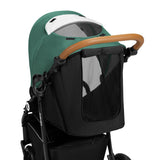 Carucior sport, Lionelo, Natt, De la nastere, Cu accesorii si capotina XXL reglabila, 0 - 22 kg, Conform cu standardele europene de securitate EN1888-1, EN1888-2, Verde