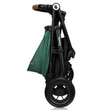 Carucior sport, Lionelo, Natt, De la nastere, Cu accesorii si capotina XXL reglabila, 0 - 22 kg, Conform cu standardele europene de securitate EN1888-1, EN1888-2, Verde