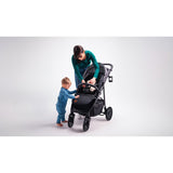 Carucior sport, Lionelo, Natt, De la nastere, Cu accesorii si capotina XXL reglabila, 0 - 22 kg, Conform cu standardele europene de securitate EN1888-1, EN1888-2, Verde