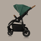 Carucior sport, Lionelo, Natt, De la nastere, Cu accesorii si capotina XXL reglabila, 0 - 22 kg, Conform cu standardele europene de securitate EN1888-1, EN1888-2, Verde