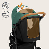 Carucior sport, Lionelo, Natt, De la nastere, Cu accesorii si capotina XXL reglabila, 0 - 22 kg, Conform cu standardele europene de securitate EN1888-1, EN1888-2, Verde