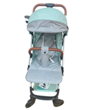 Carucior sport, ultrausor si ultrapliabil, cu pozitie de somn, tip troller, cu accesorii din piele, sarcina maxima 15 Kg, verde menta