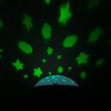 Carusel muzical, BabyMix, Pentru patut bebelusi, Cu proiectii, Cu melodii si sunete ale naturii, Cu 10 jucarii si ceas de jucarie pe suport, Mint