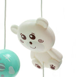 Carusel muzical, BabyMix, Pentru patut bebelusi, Cu proiectii, Cu melodii si sunete ale naturii, Cu 10 jucarii si ceas de jucarie pe suport, Mint