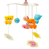 Carusel muzical, BabyMix, Pentru patut bebelusi, Cu proiectii, Cu melodii si sunete ale naturii, Cu 11 jucarii, Red