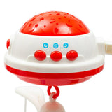 Carusel muzical, BabyMix, Pentru patut bebelusi, Cu proiectii, Cu melodii si sunete ale naturii, Cu 11 jucarii, Red