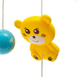 Carusel muzical, BabyMix, Pentru patut bebelusi, Cu proiectii, Cu melodii si sunete ale naturii, Cu 11 jucarii, Red