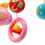 Carusel muzical, BabyMix, Pentru patut bebelusi, Cu proiectii, Cu melodii si sunete ale naturii, Cu 11 jucarii, Red