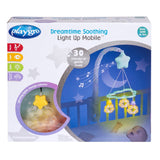 Carusel muzical, Playgro, Cu stelute si norisori, Pana la 30 de minute de muzica linistitoare, Cu 3 moduri de functionare: lumina si muzica, doar lumina sau doar muzica, Astasabil la patut, Fara BPA, Dreamtime Soothing Light Up Mobile