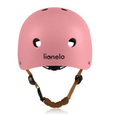Casca pentru copii, Lionelo, Reglabila 50-56 cm, Din ABS si EPS, Conform cu standardul EN1078, Roz