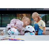 Casca pentru copii, Lionelo, Reglabila 50-56 cm, Din ABS si EPS, Conform cu standardul EN1078, Roz