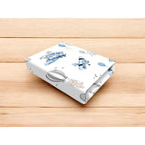 Cearceaf cu elastic, MimiNu, Pentru patut 120X60 cm, Din bumbac certificat Oeko Tex Standard 100, Blue Plane