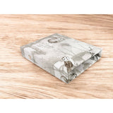 Cearceaf cu elastic, MimiNu, Pentru patut 120X60 cm, Din bumbac certificat Oeko Tex Standard 100, Design, Woodland